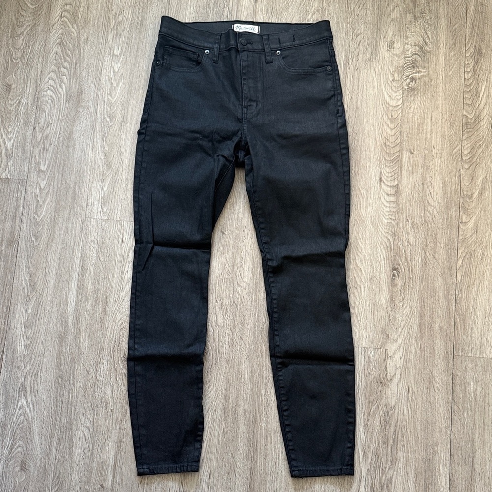 Madewell Black Waxed Denim, size 30